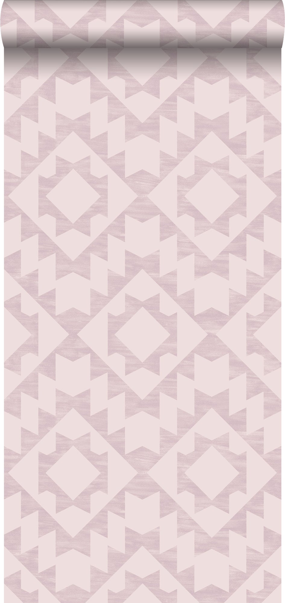 Tapeta Aztecki dywan Marrakesz liliowym różu - 53 cm x 10.05 m - ESTAHOME