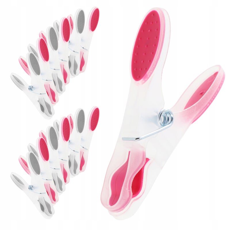 KLAMERKI DO PRANIA SPINACZE NA BIELIZNĘ PRANIE KLIPSY ŻABKI MOCNE 12 szt