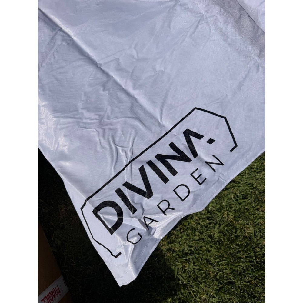 Couverture de toit étanche blanche 3x3 pour remplacement de gazebo pliable - 6