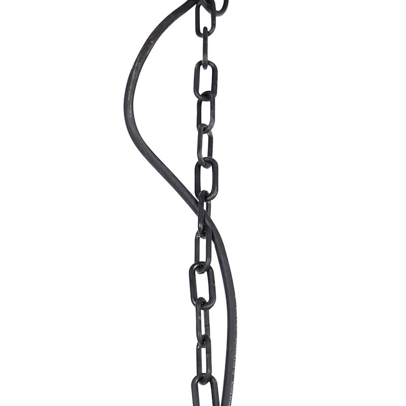 Suspension capital - 1 lumière - L 150 mm - Noir - Classique/Antique - Éclairage extérieur - Garage / cellier - 9