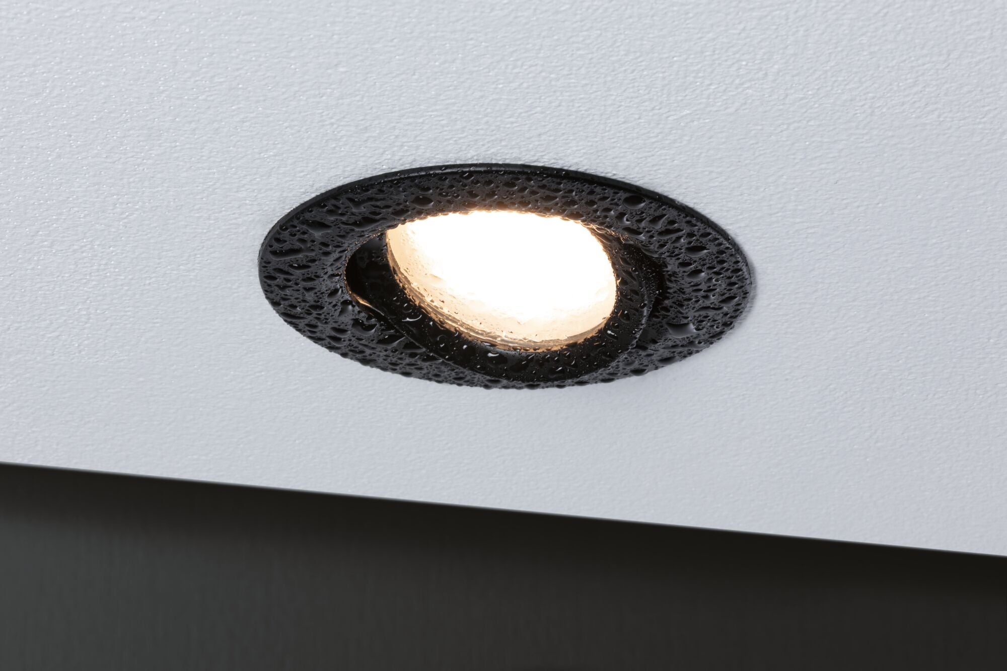 Spot encastré LED Nova Plus Coin Kit de base orientable IP65 rond 93 mm 30° Coin 3x6W 3x470lm 230V gradable 2700K Noir mat - 5