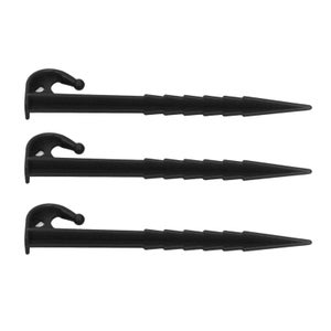 6 Pali Da Tenda A Vite In Metallo 20,3 Cm - Picchetti A Spirale Con Testa Esagonale E Borsa, Ancoraggio Per Terreno Duro