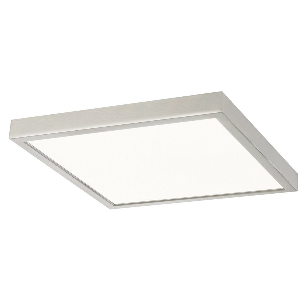 Plafon wpuszczany Lois kwadratowy chrom satynowany-biały LED 36W 3000K 2500lm wym: 40 x 40 cm IP20 metal Rabalux