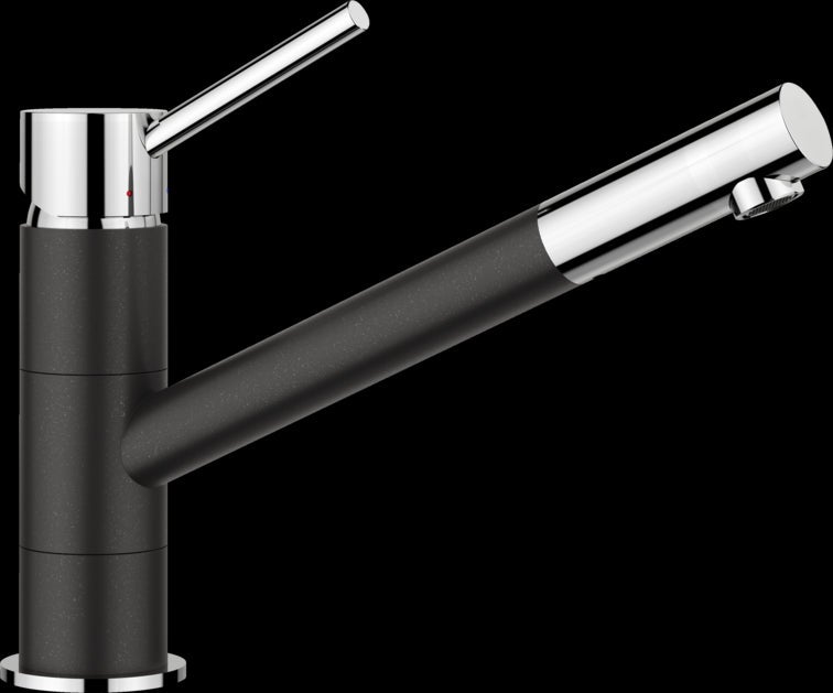 Mitigeur, robinet cuisine, bec droit orientable 360ø, BLANCO KANO, chromé et anthracite, robinetterie cartouche céramique - 3