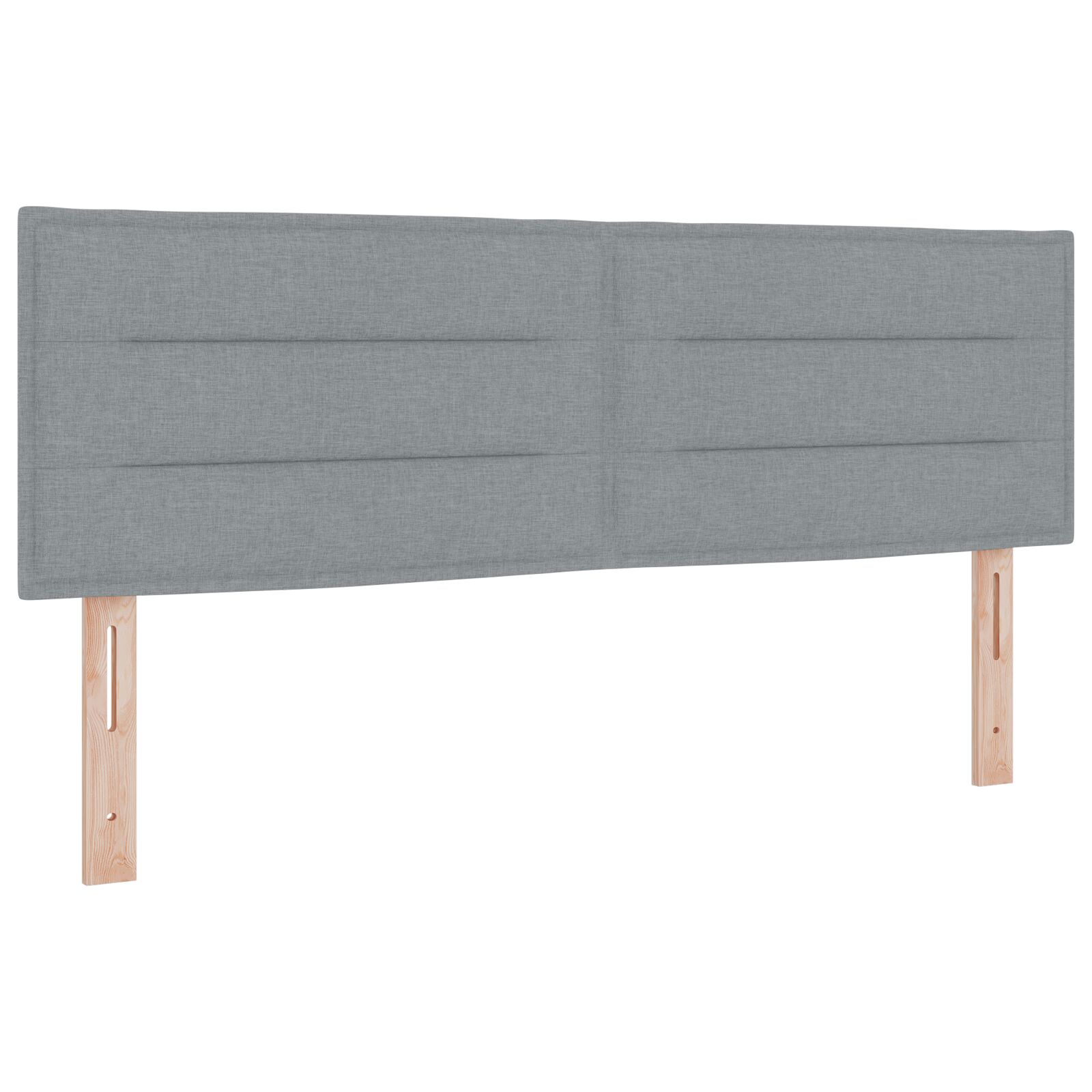 Testiera 4 pz Grigio Chiaro 80x7x78/88 cm in Velluto