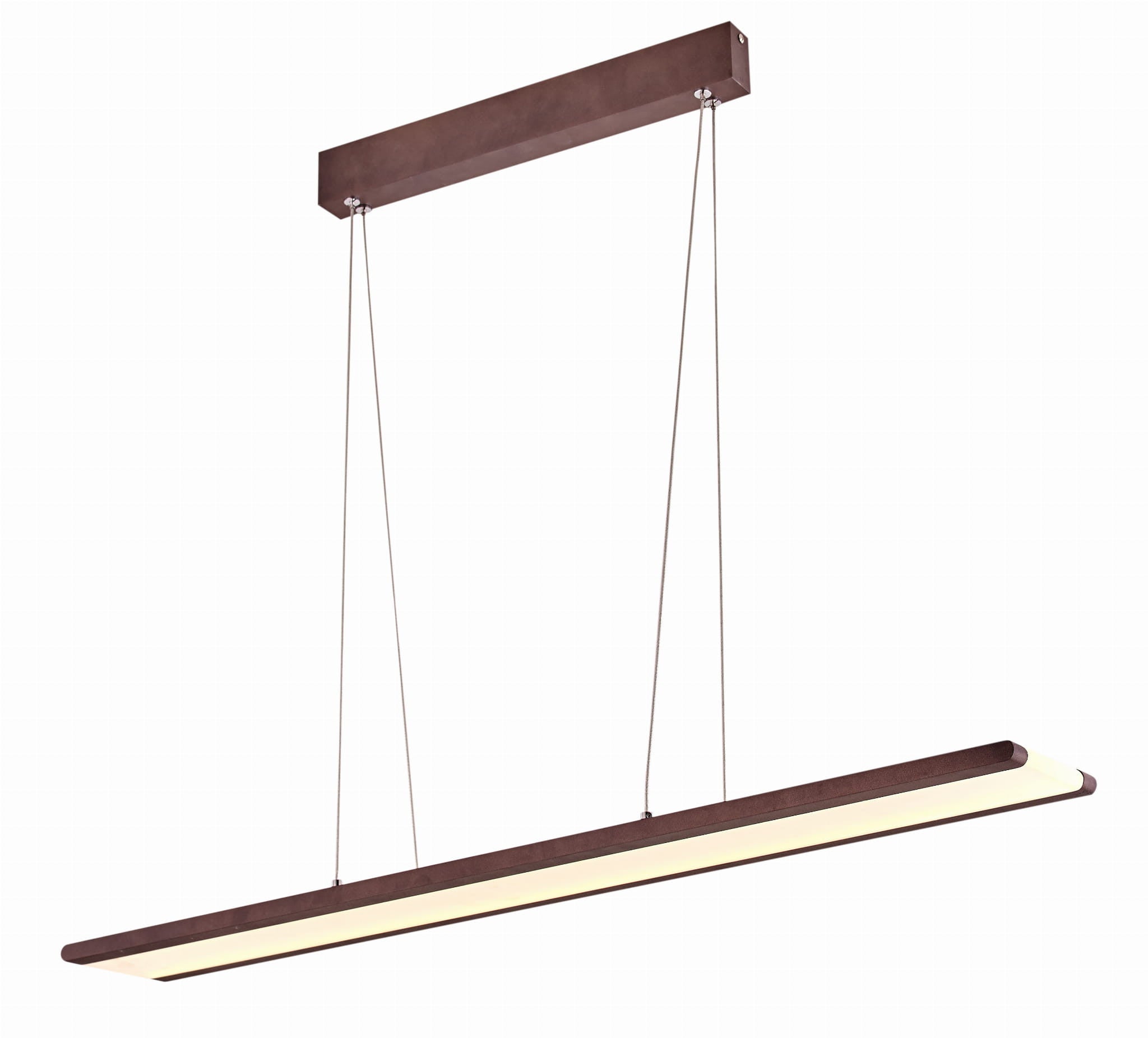 Lampa wisząca Coconut LED 28W Neutralna biel 1750lm ciemne drewno-bialy wym: 150 x 91 x 10 cm Apeti