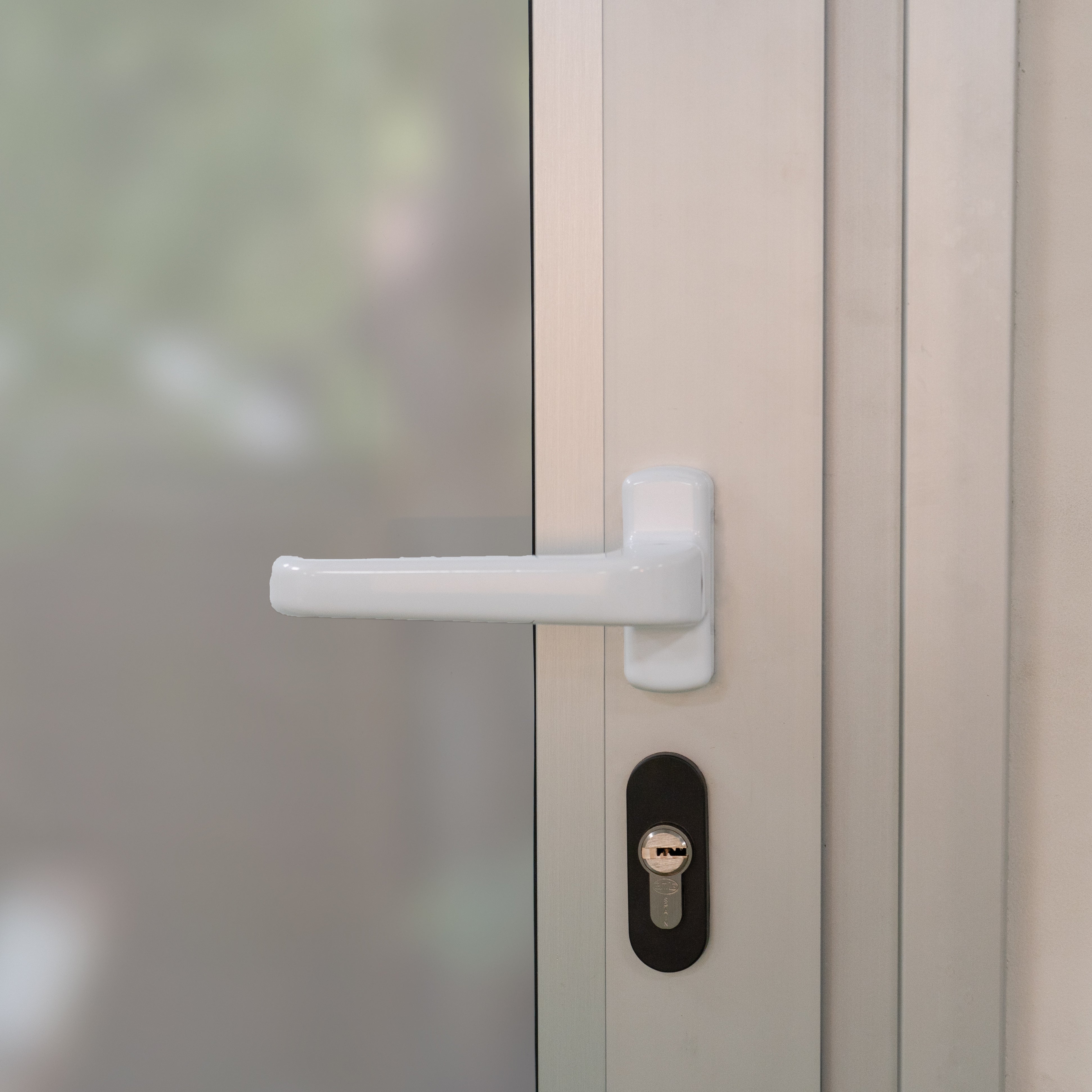 Manilla puerta epsilon aluminio lacado blanco - 5