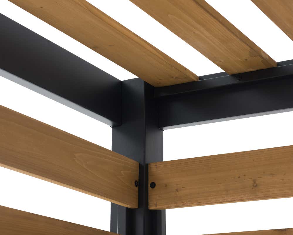 Pergola Marao Sunjoy, 3.1x1.9m dim. ext. (cas échéant incl. débord de toit) revêtu par poudre, épaisseur paroi : 6m² superficie totale - 5