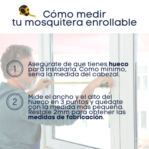 Mosquitera enrollable vertical 160x120 recortable blanco - 8