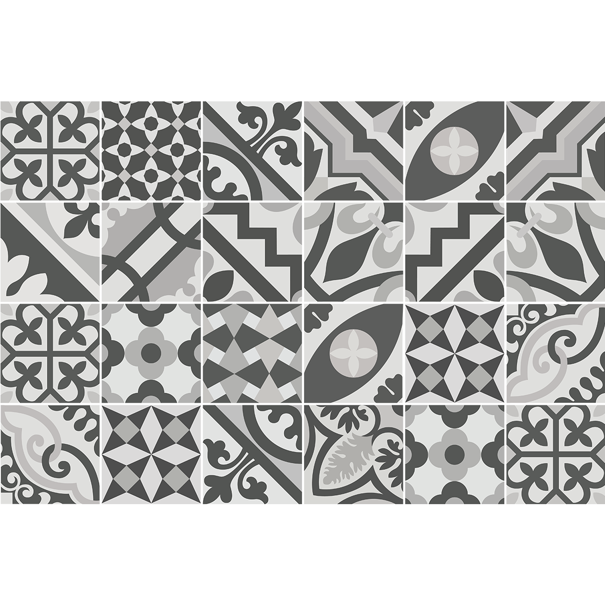 24 adesivi piastrelle di cemento mobili liviatia - Sticker adesivo - adesivi murali - 24stickers10x10cm - 2