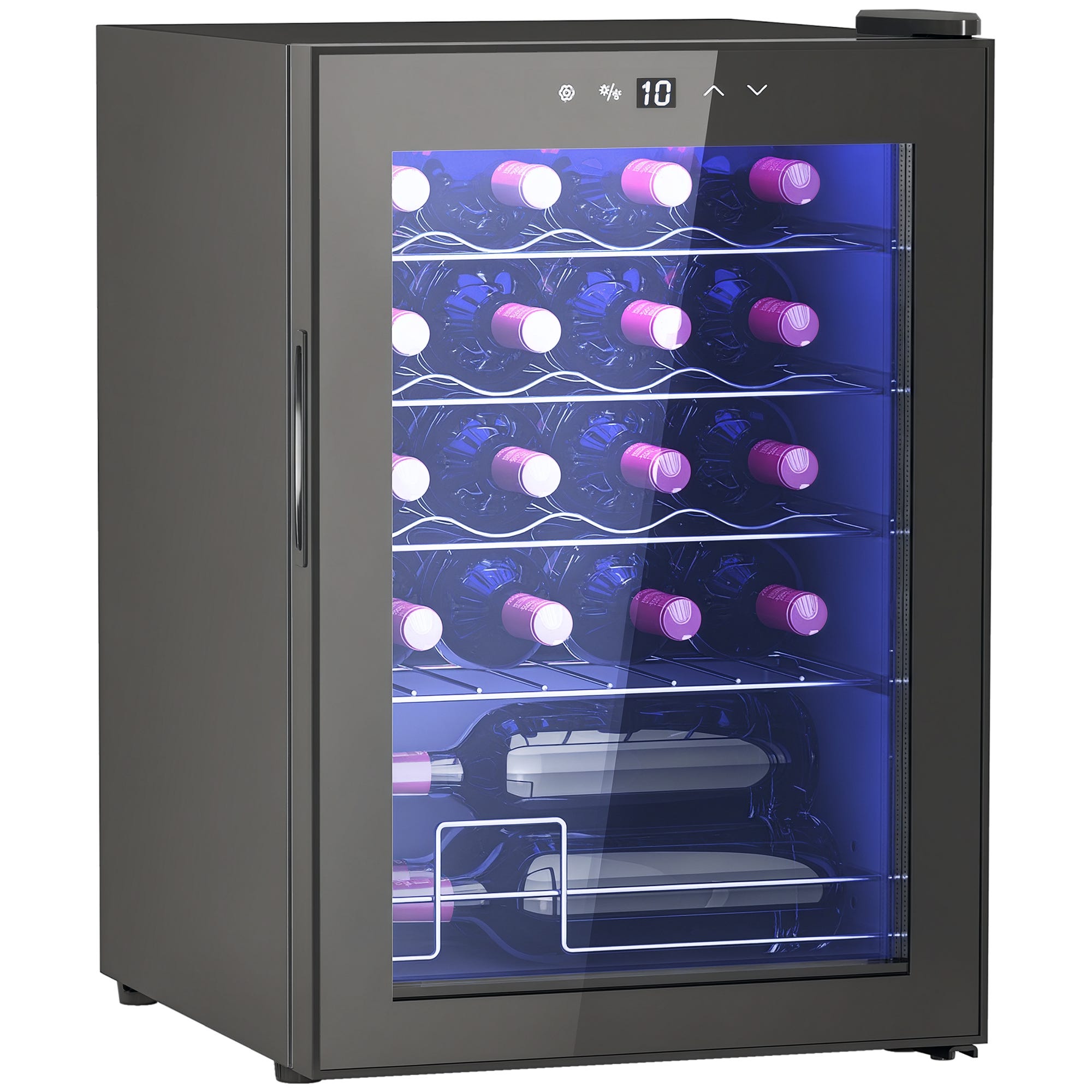 Vinoteca pequeña, mininevera para 20 botellas, capacidad de 53 litros ...