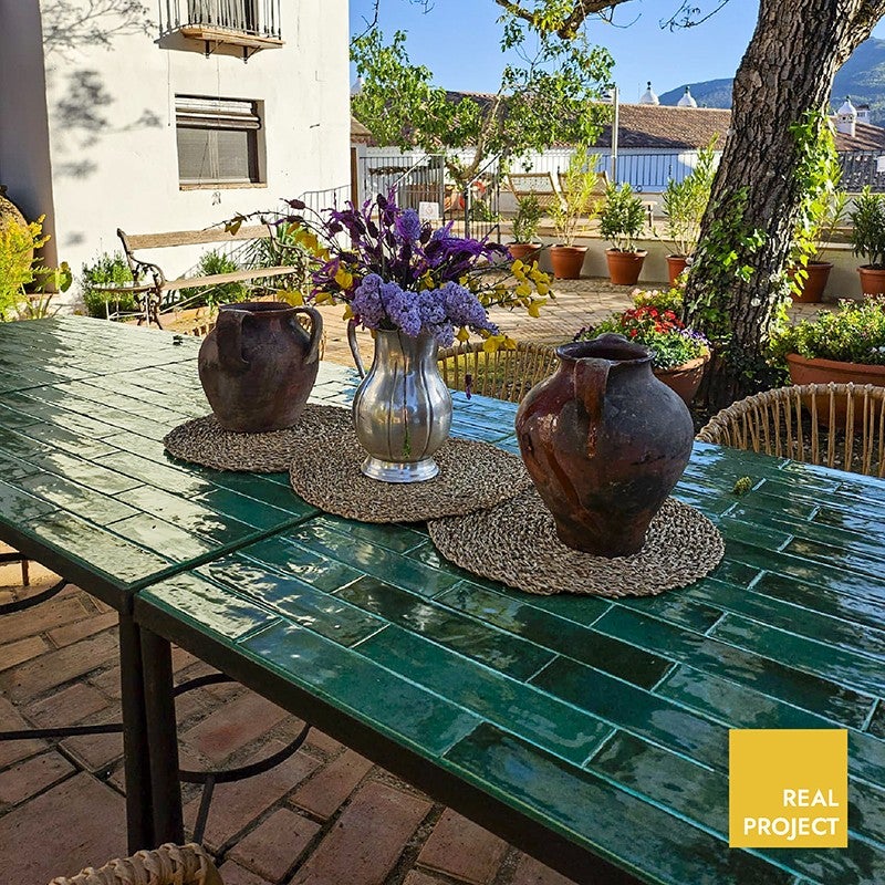 Carrelage Grès Cérame Sol/Mur Rio Turquoise | 6x25 cm - 7