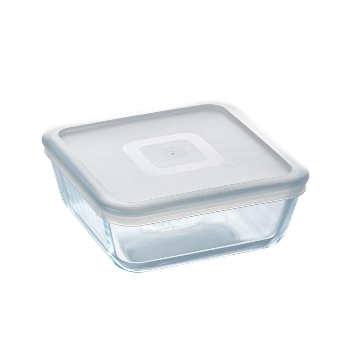 Pyrex Blanco Pyrex® Cook & Freeze Recipiente Cuadrado Boro 16X16x7cm - 0,85L Brillo Tapa Cierre Presión Con Junta De Silicona Resistente A Rayaduras - Imagen 5