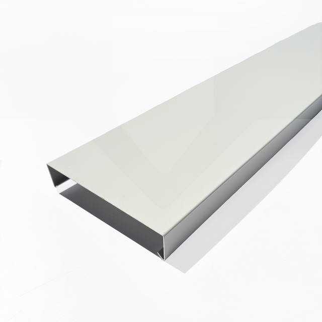 Couvertines d'acrotères plates - Gamme 200 - Aluminium Prélaqué 15/10, Couleur - 9010S, Longueur - 1000mm