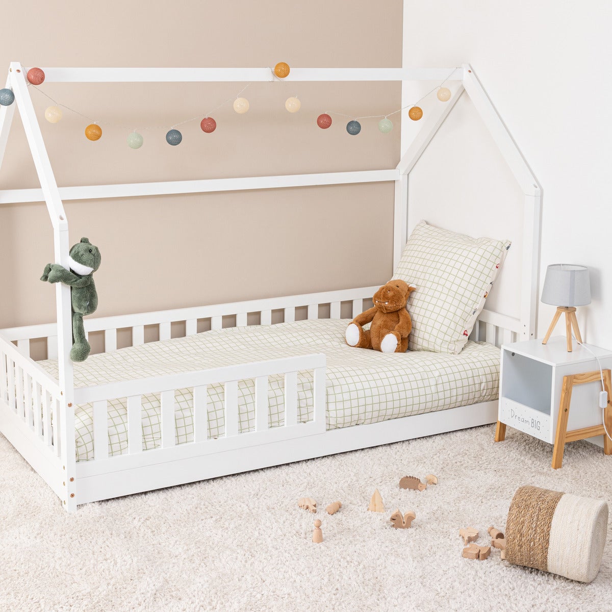 Lit cabane enfant Bosco blanc 90x190cm - Atmosphera créateur d'intérieur - 2