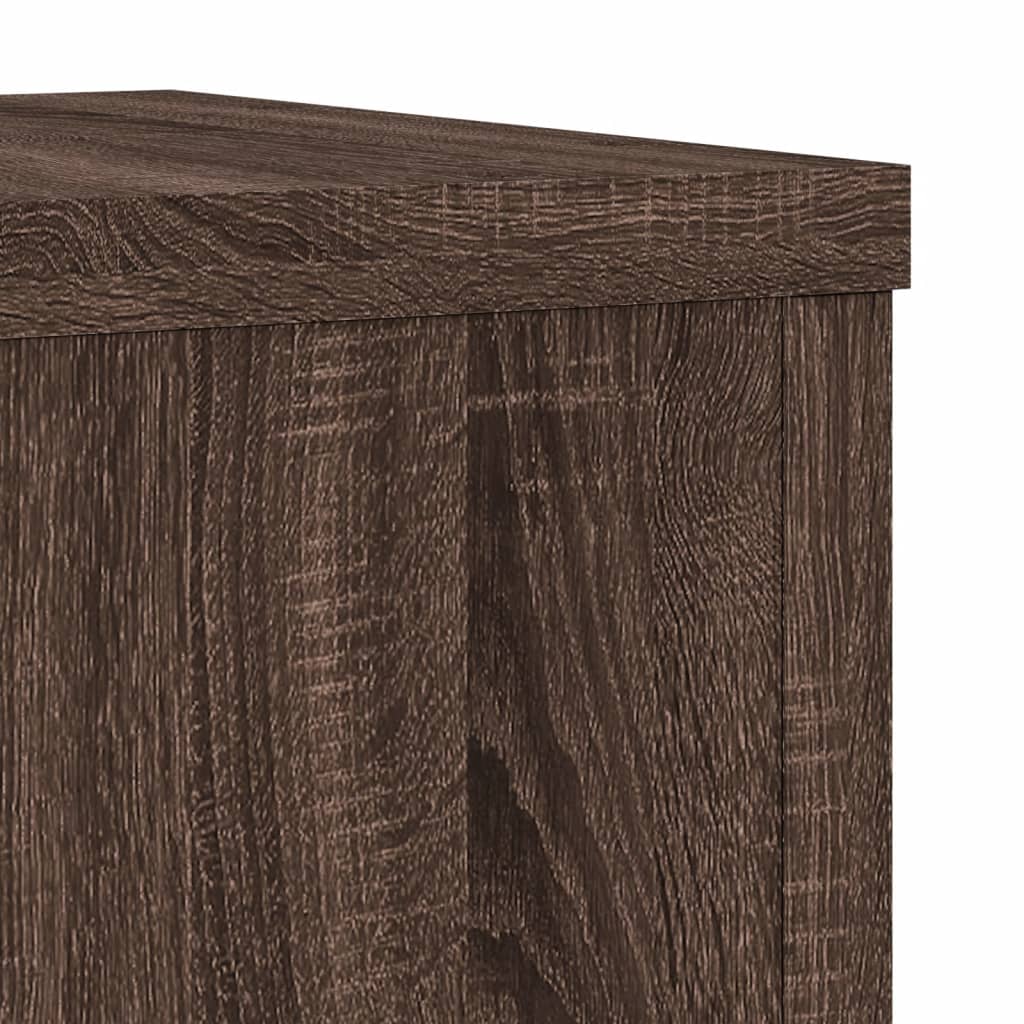 Maison Exclusive - Supports pour plantes 2 pcs chêne marron bois d'ingénierie - 8