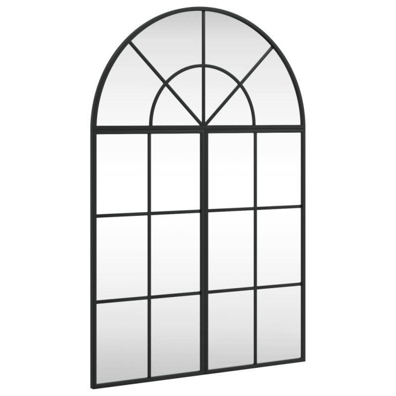 Miroir mural noir 60x90 cm arche fer - 2