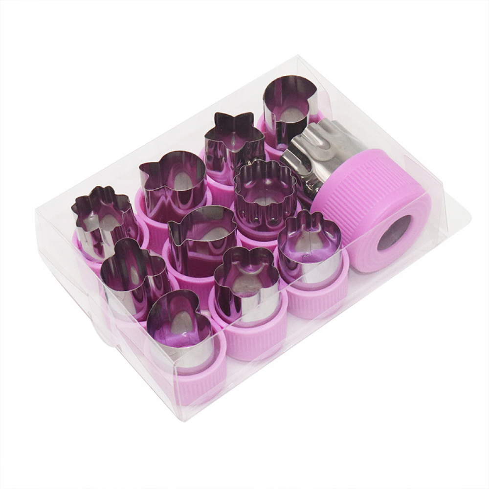 Emporte-pièce Cœur Fleur En Pot Rouge - Plastique PLA - Marque Sugartess - Fabrication US