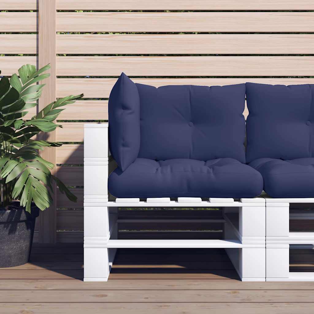 Poduszki na palety, 3 szt., granatowe, tkanina Oxford vidaXL