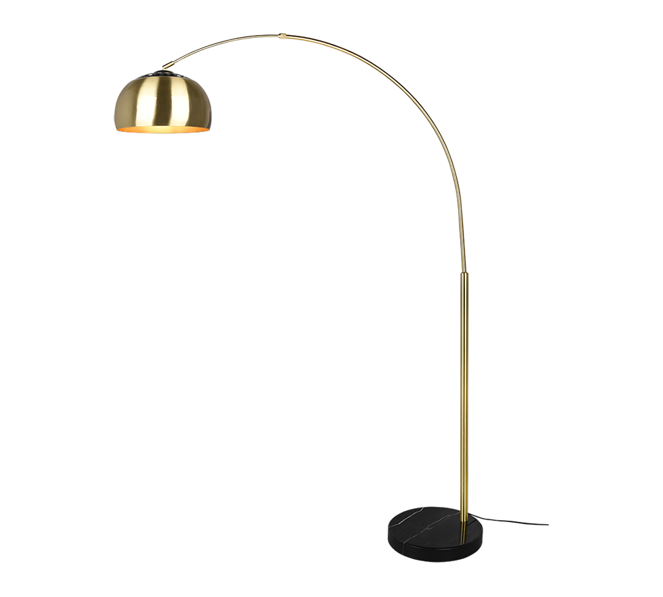 Lampa podłogowa stojąca Argentina złoto-biała 1xE27x60W wym: 200 x 38 x 172,5 cm metal Trio