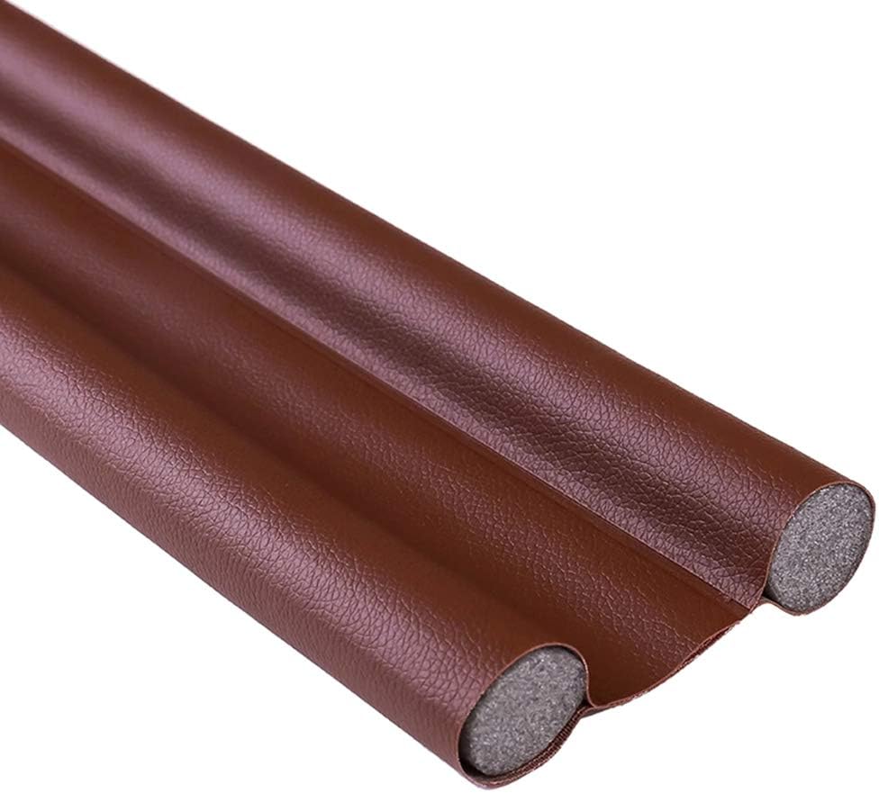 Deflektor dolny drzwi, dźwiękoszczelny, wiatroszczelny, pyłoszczelny, światłoszczelny, owadoszczelny, 93 cm (brązowy)