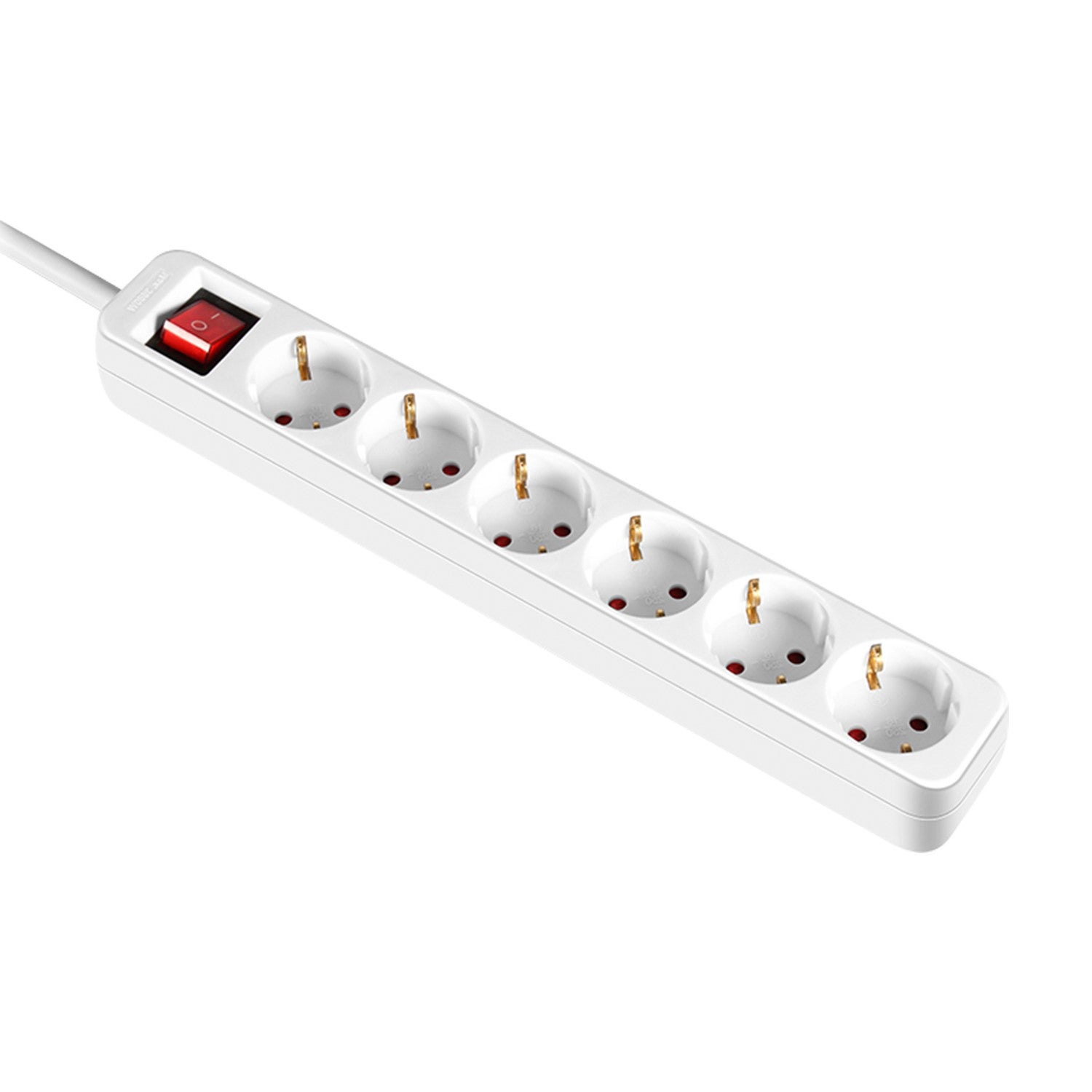 Barato BESTEK - Regleta de 6 enchufes (Montaje en Pared, con protección