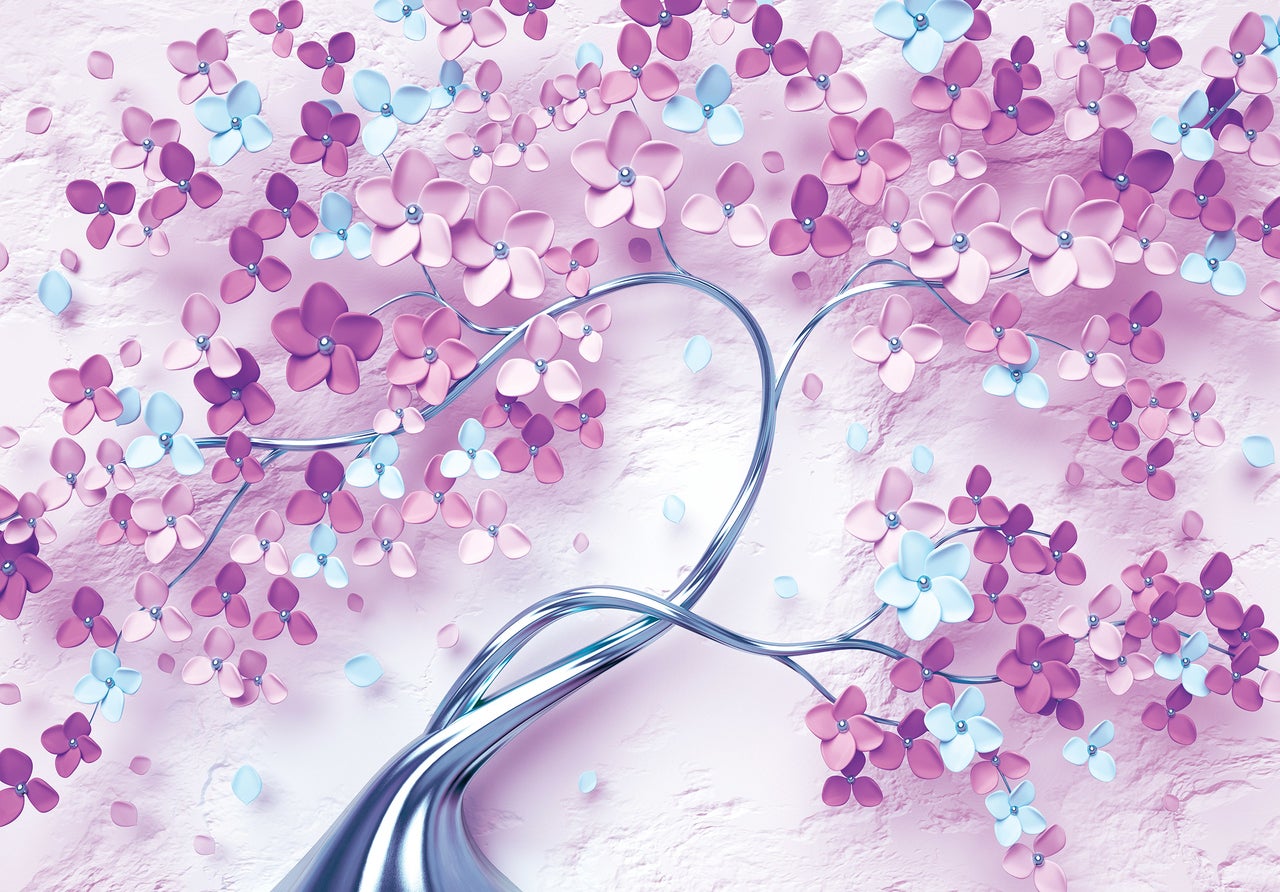 Carta Da Parati 3D Verde Piante Cascata - Fotomurale Per Soggiorno, Camera, Ristorante, Tessuto Non Tessuto - Foto 2