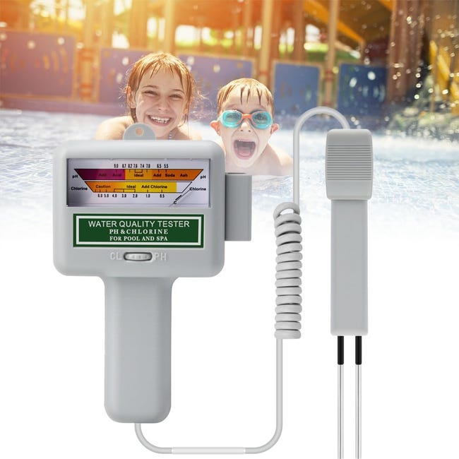Tester jakości wody, chloru i pH, przenośny detektor 2 w 1, 0,5~6,0 ppm Cl2, 5,5-9,0 pH, do akwariów, basenów, laboratoriów, spa