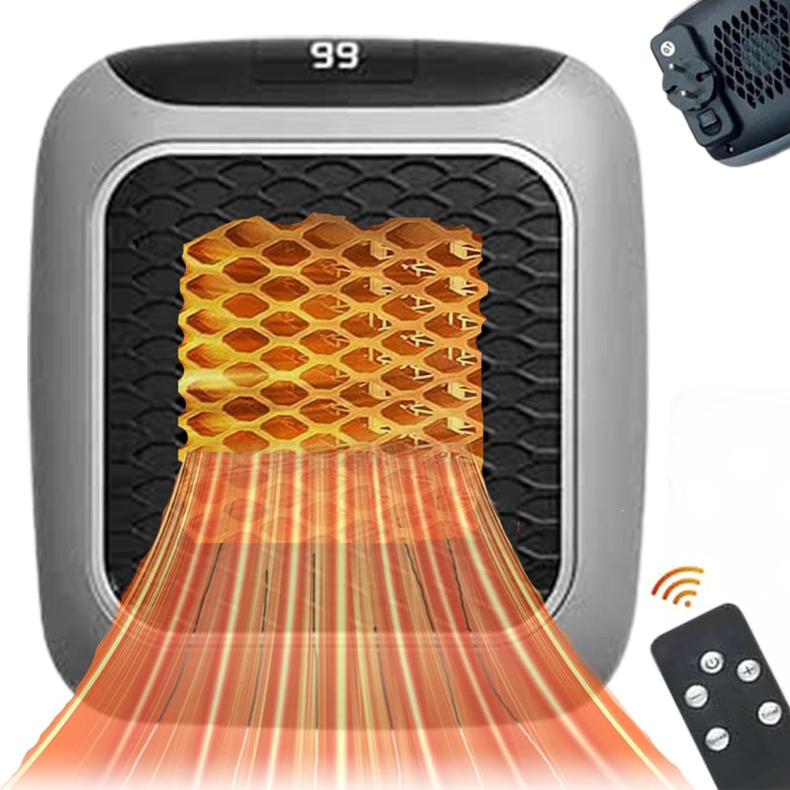 Mini Radiateur Électrique Portable,chauffage A Batterie Rechargeable ...