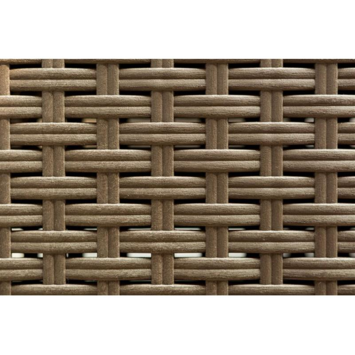 Sedia in polipropilene rattan per esterno VIRGINIA Caffè set 4 pezzi - 2