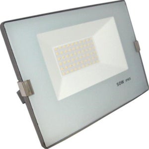 Projecteur LED Extérieur 50W IP65 Bleu Gris - 4000 Lumens, 4000K-5500K, Étanche, Pour Jardin, Cour, Allée