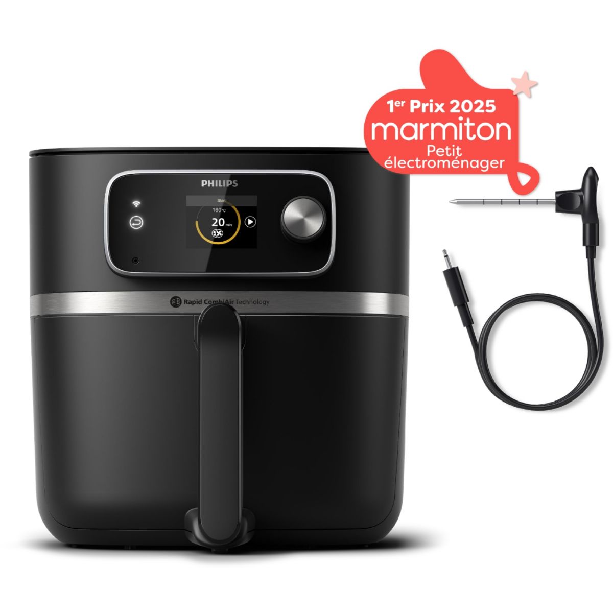 Philips Freidora De Aire Airfryer Combi Xxl Hd9880/90 8,3L 2200W 80 Programas - Imagen 2