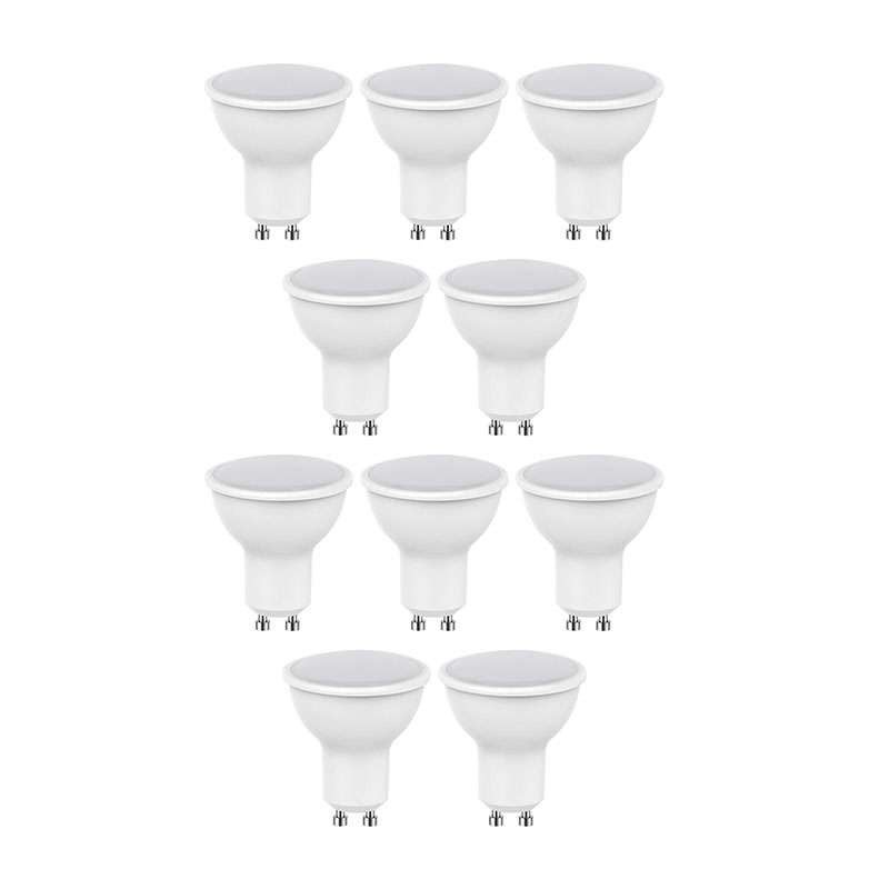 Set di 10 faretti da incasso a pannello a led extra piatto 5w bianco