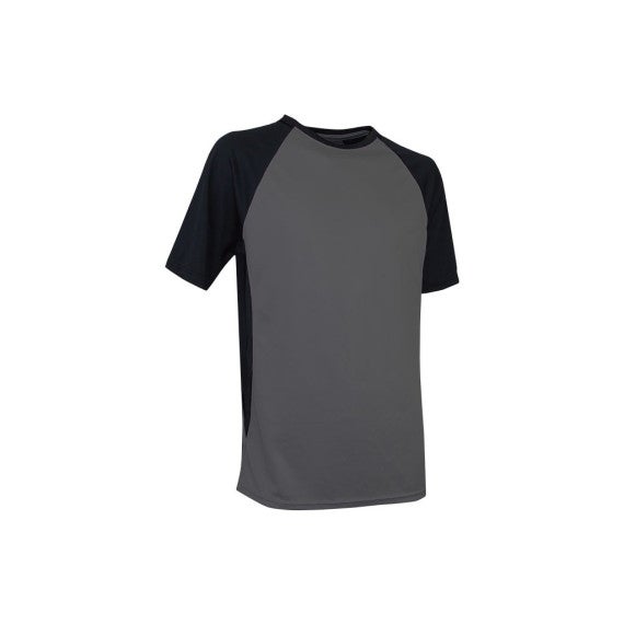 Camiseta transpirable 100% Poliéster Modelo Pilote Color Gris-Negra M ...