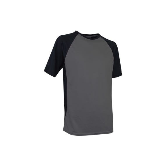 Camiseta transpirable 100% Poliéster Modelo Pilote Color Gris-Negra M ...