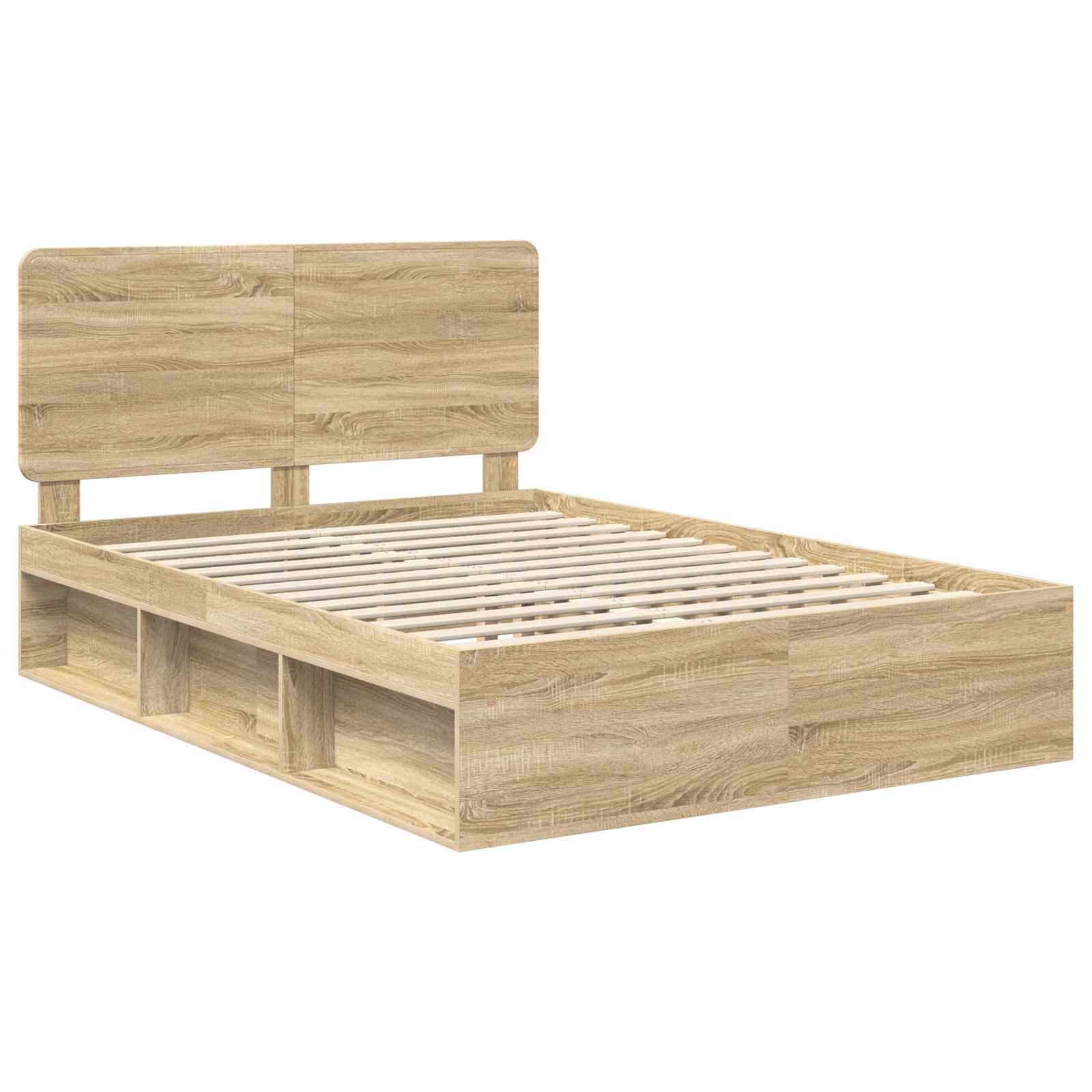 Cadre de lit 140 x 200 cm Bois de pin massif - 4