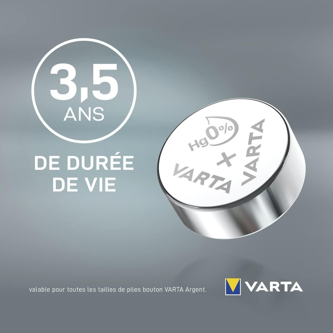 Pile bouton 'Electronics' V13GS V357 SR44 x 3 VARTA - 5