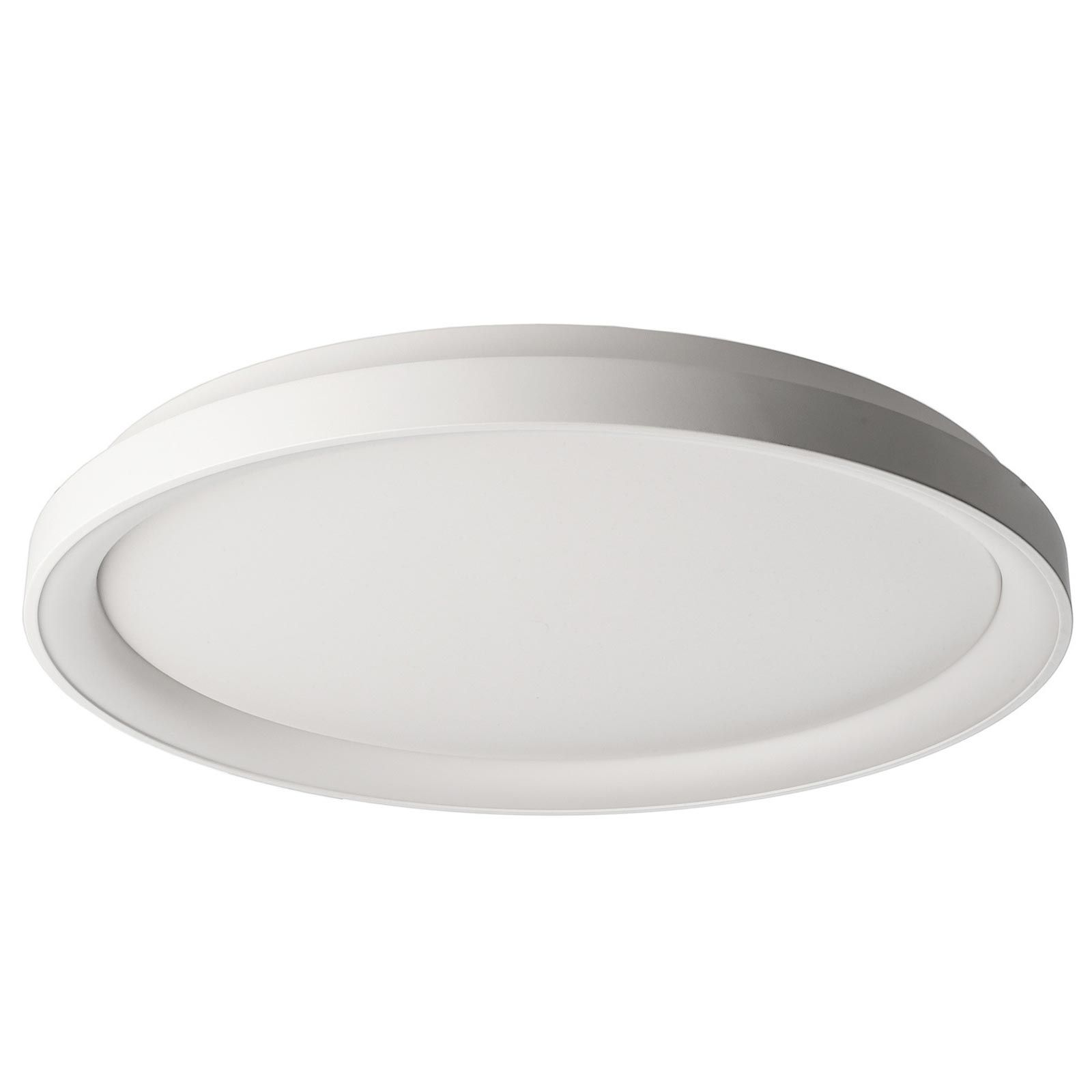 Merope 600 Moderne Rond LED CCT Plafonnier 42W 3000K 4000K ściemnialny Plafleur Applique Cuisine Couloir Bureau Entrée 230V 58cm COLEUR BLANC