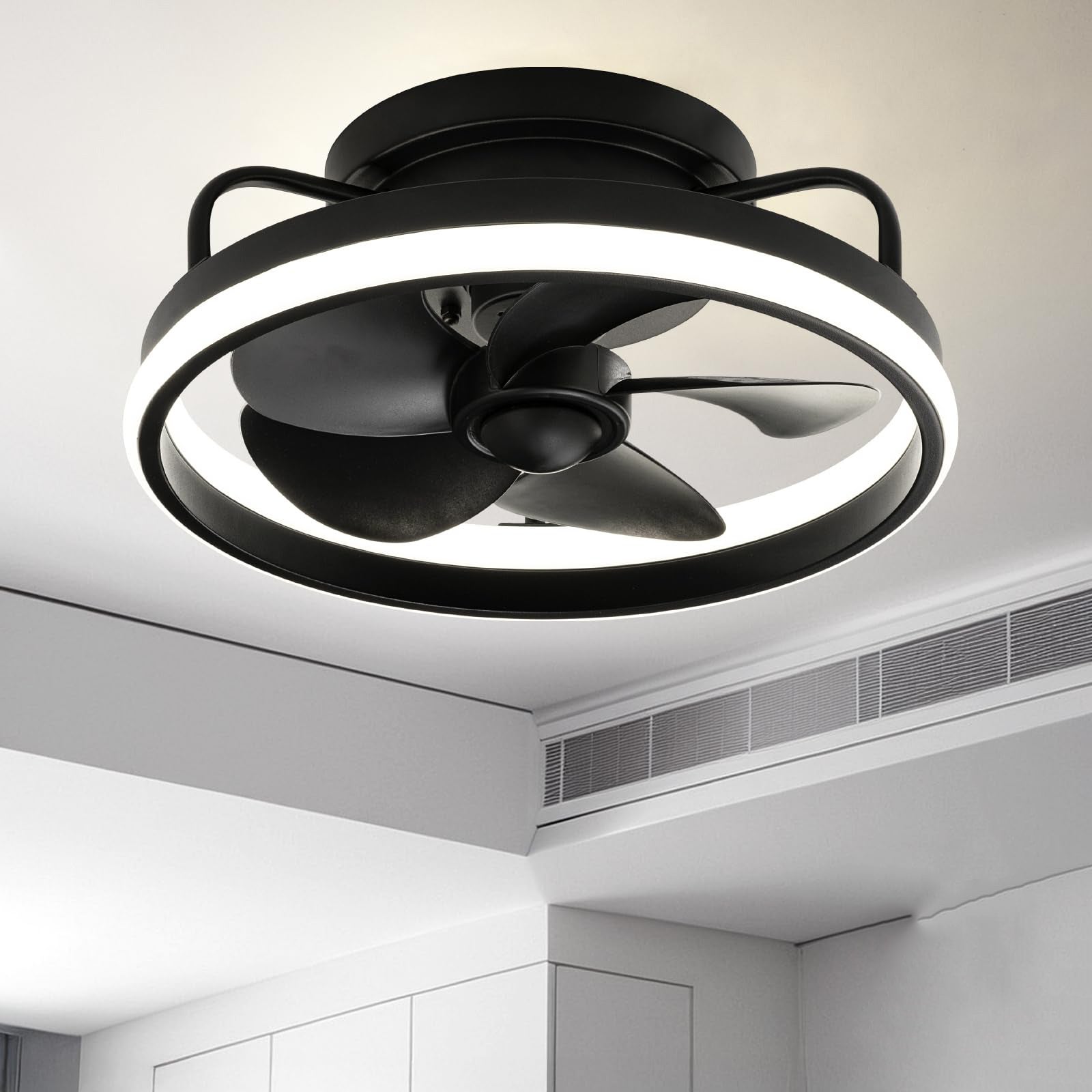 Ventilatore A Soffitto Intelligente 52 Pollici Con Luce LED E Telecomando, Reversibile, Controllo Vocale Alexa Google, Per Interni/esterni - 4