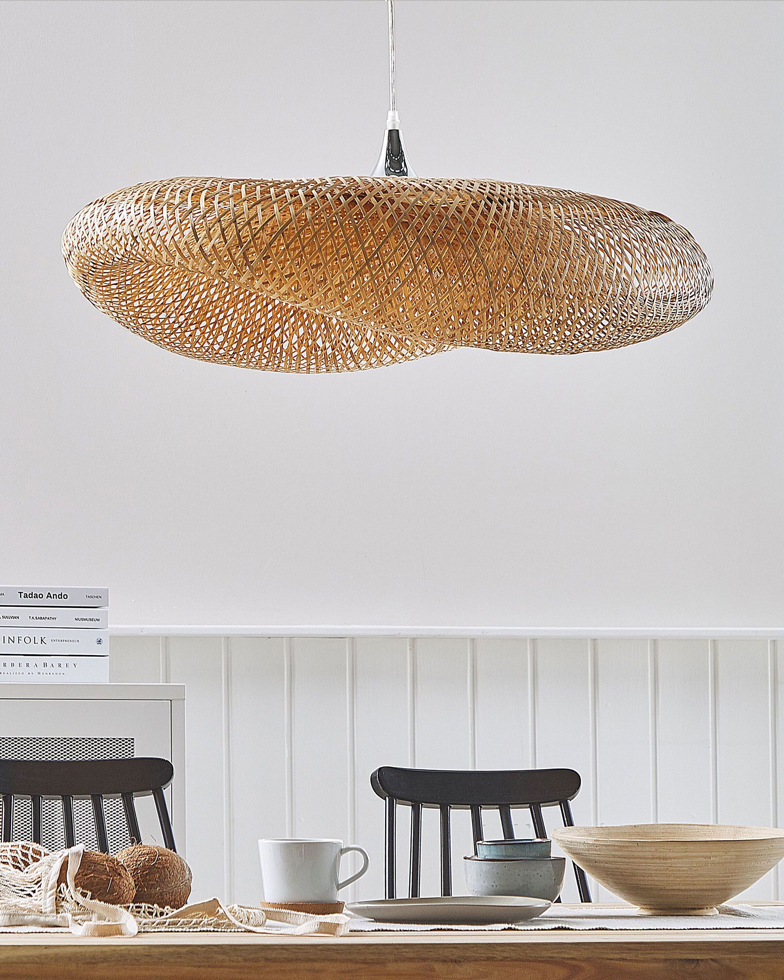 Lampadario BOYNE Legno di bambù Marrone chiaro - 4