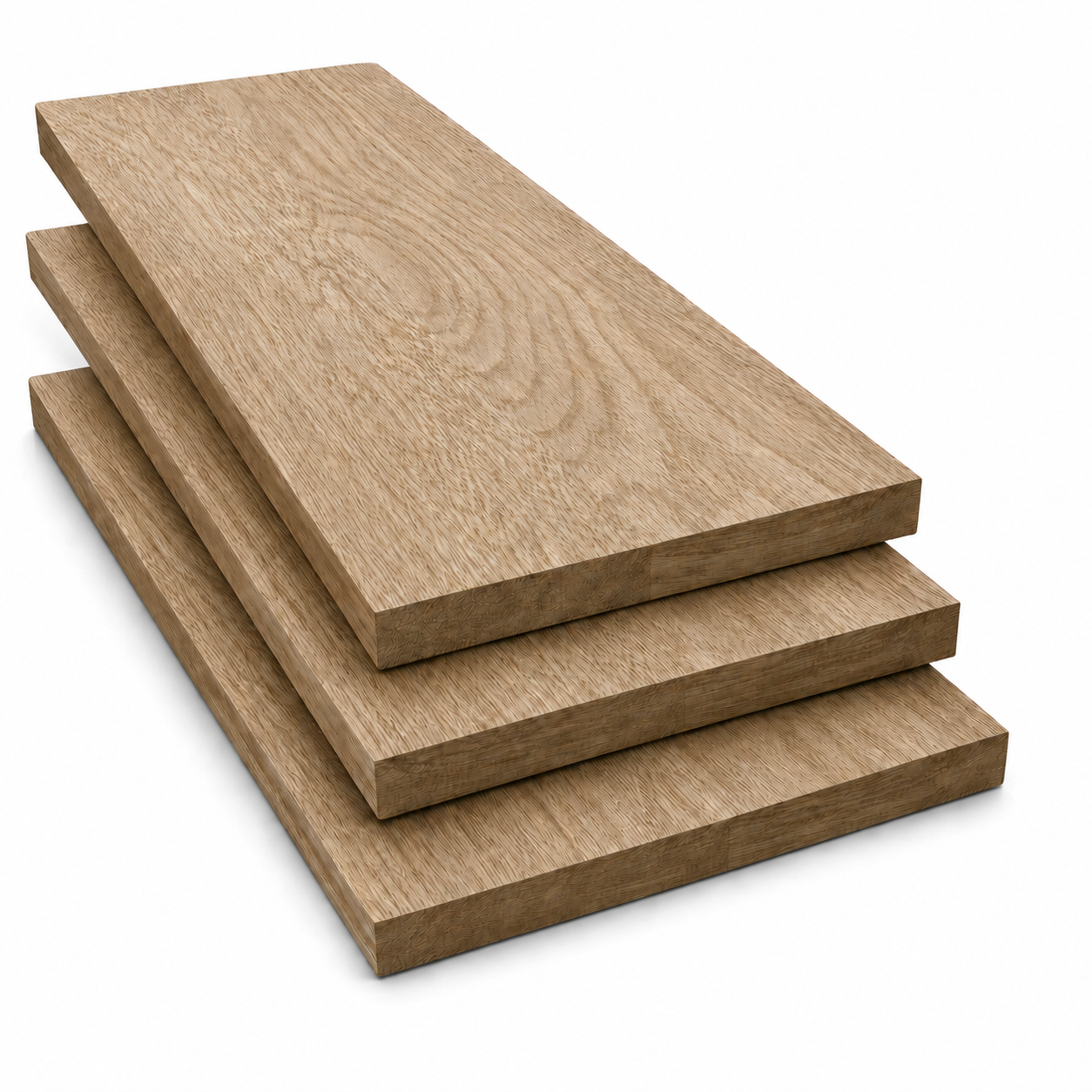 Confezione da 3 gradini per scala in legno di rovere 3 × 32 × 120 cm - 7