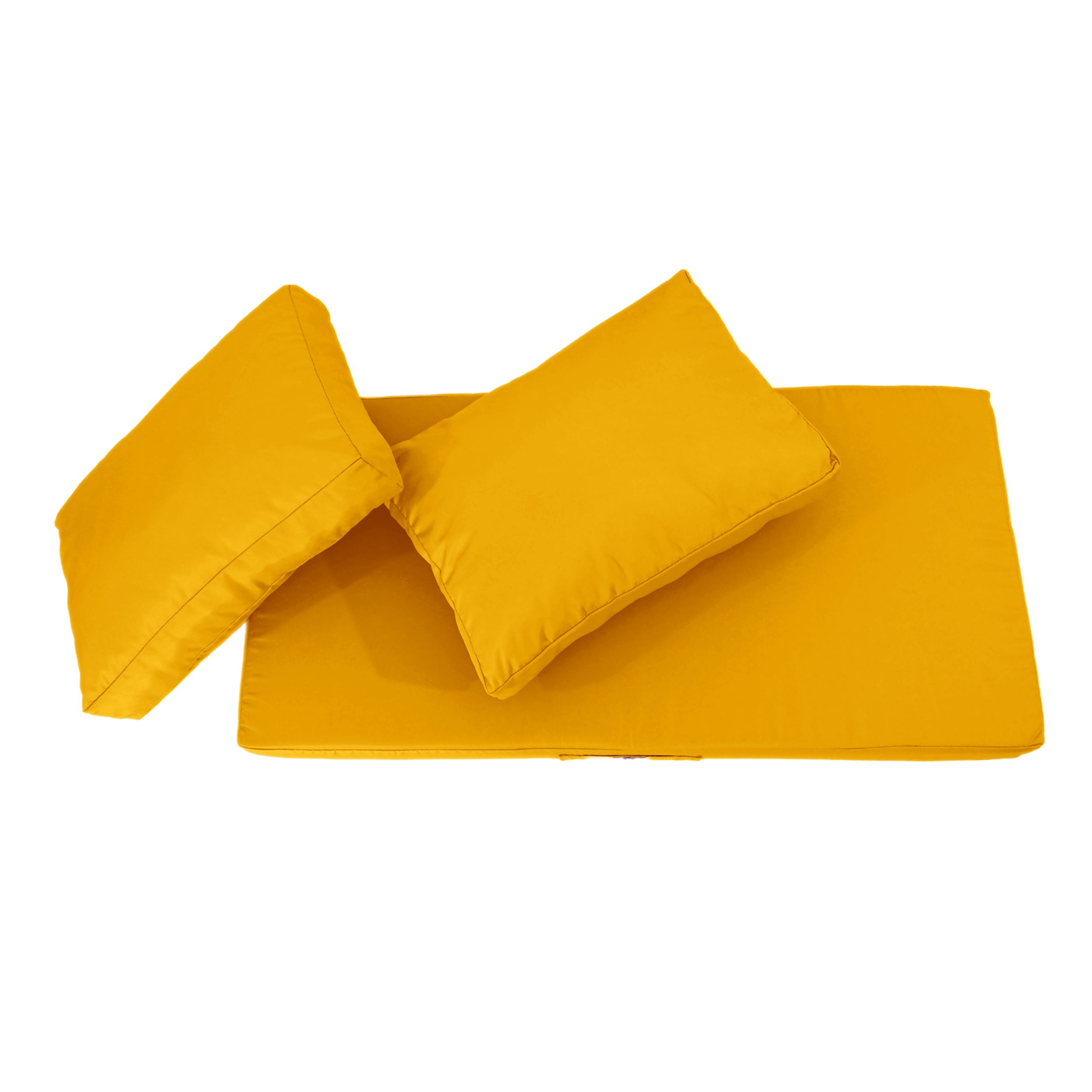 Coussins pour salon de jardin déhoussable 120x60cm Jaune - 6