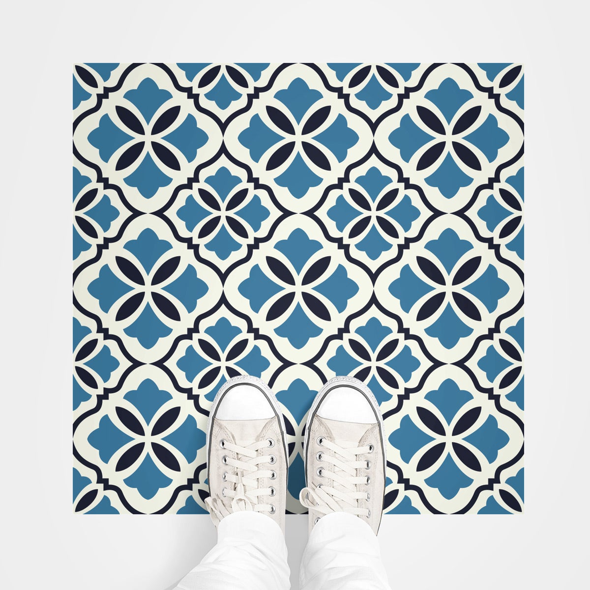 Autocolantes Sol Anti-dérapant avec Protection - CARRELAGES SOL LIVINIO - 1 autocolante de 40x40cm - 6