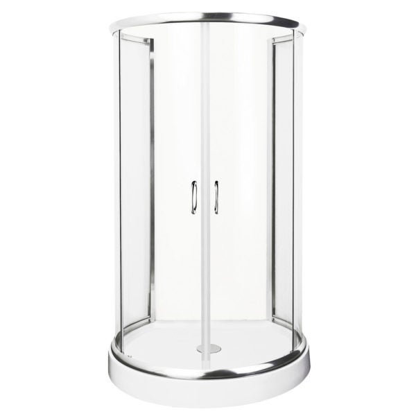 Kabina prysznicowa Vibe 100x86 Kerra drzwi przesuwne przyścienna z brodzikiem profile chrom