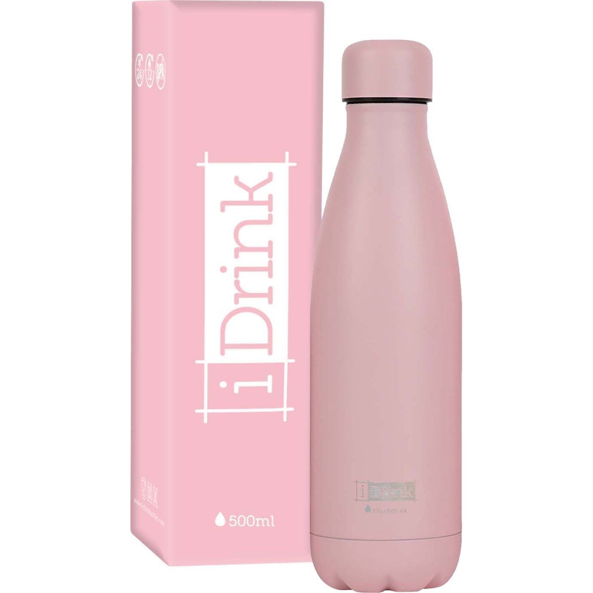 Botella Termo Water Revolution Fucsia Rubber 500ml - Para Decorar - Los Mejores Precios