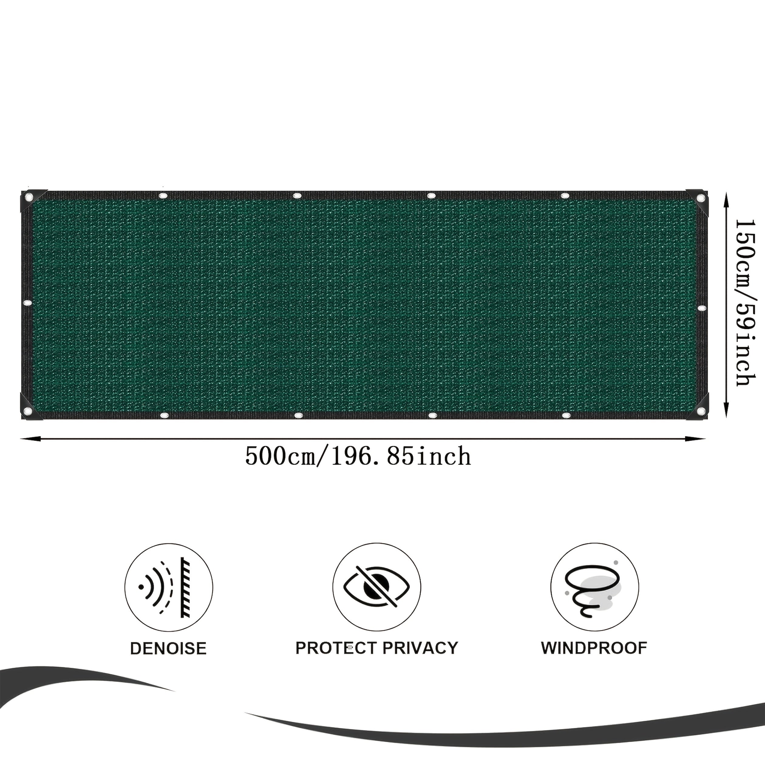 Schermo Di Privacy Esterno Nero 6X50FT E Copertura In Rete - Foto 10