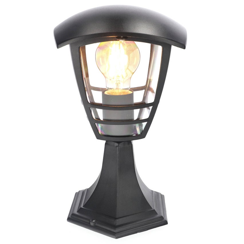 Lampa ogrodowa słupek, latarnia IMMA Black L/S, IP44, E27, 220-240V, czarny EDO777382 EDO Solutions