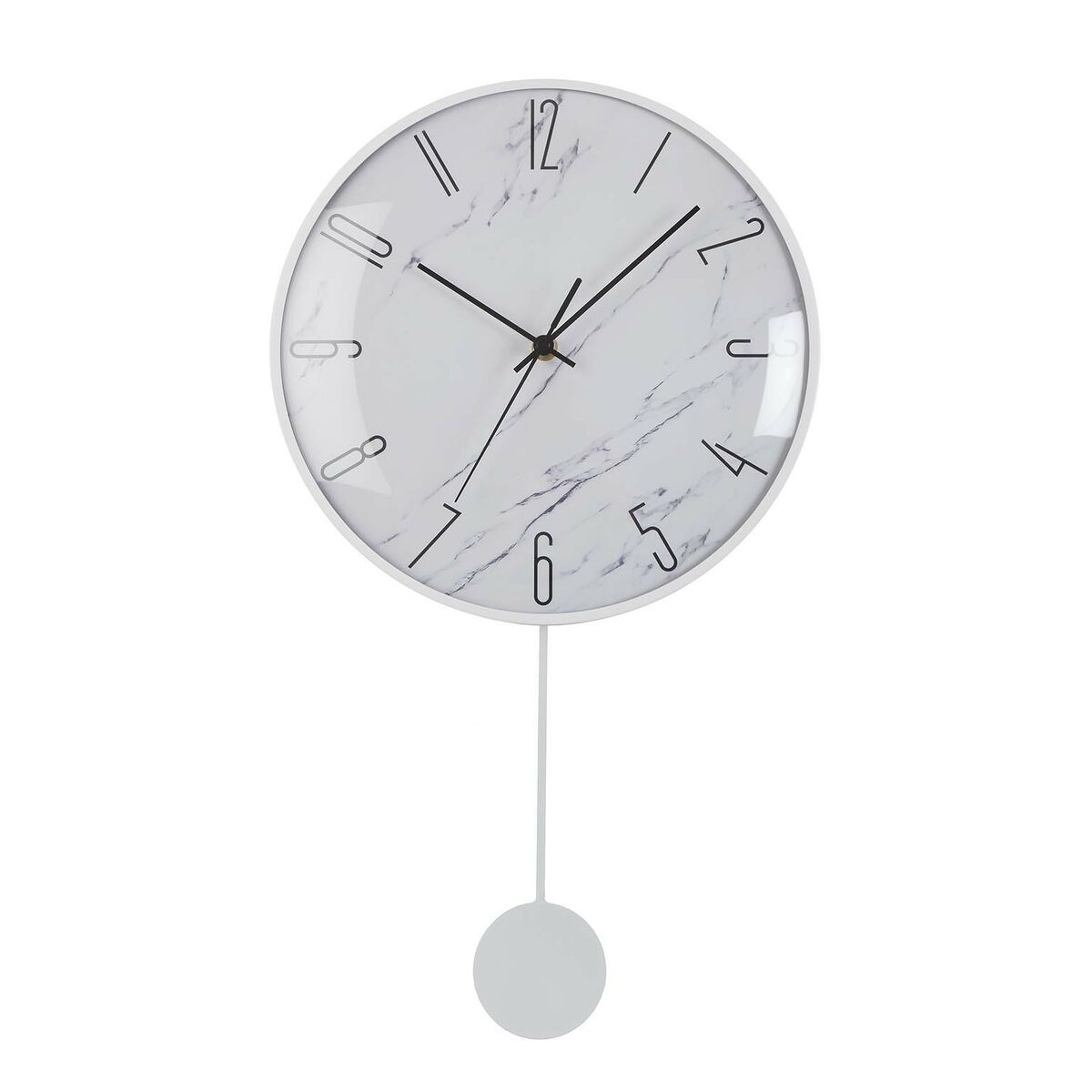 Reloj de pared versa péndulo metal cristal madera mdf 4,5 x 56 x 29 cm