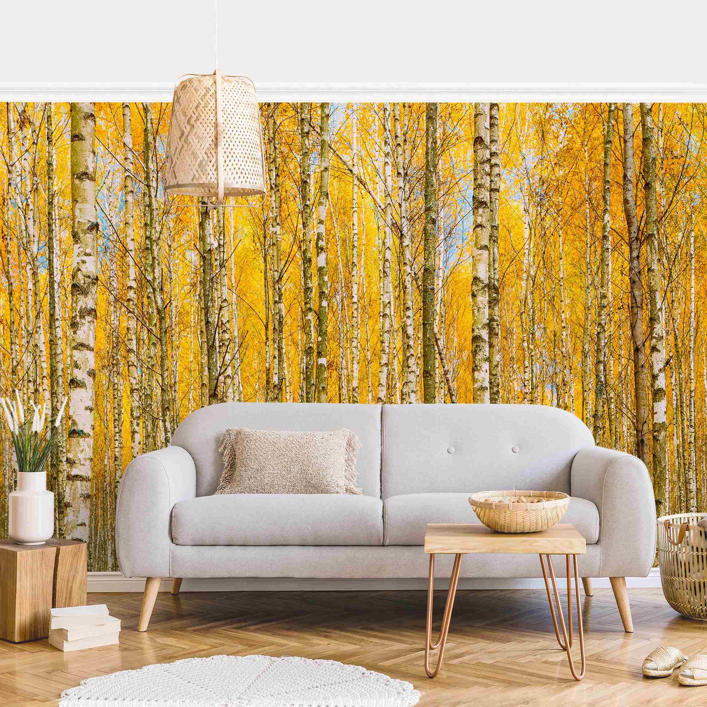 Papel pintado fotomural bosque naturaleza 375 - salón dormitorio cocina pasillo - tnt 384 x 255 cm premium