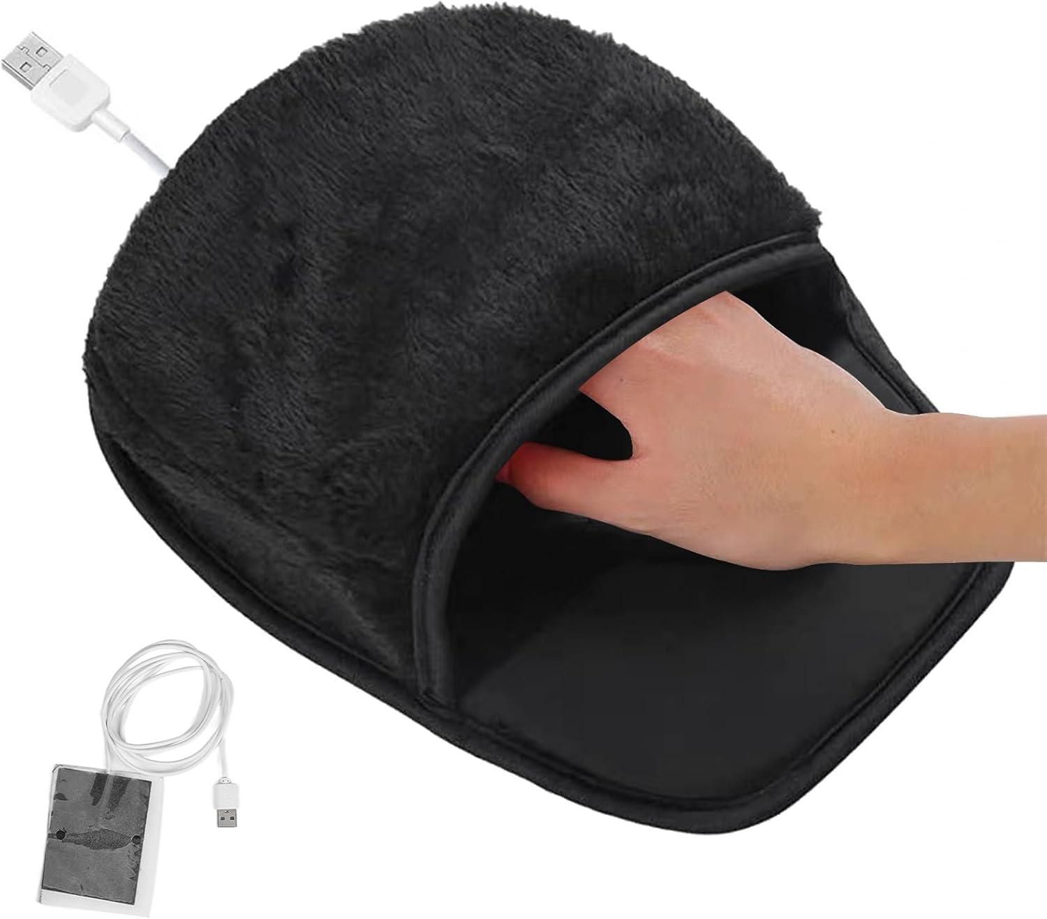 Podgrzewana podkładka pod mysz USB – ogrzewacz dłoni do myszy, zapewniający dużą przestrzeń – zimowy ogrzewacz dłoni do komputera